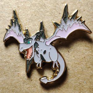 Mega Aerodactyl Official Pokemon Enamel Brooch